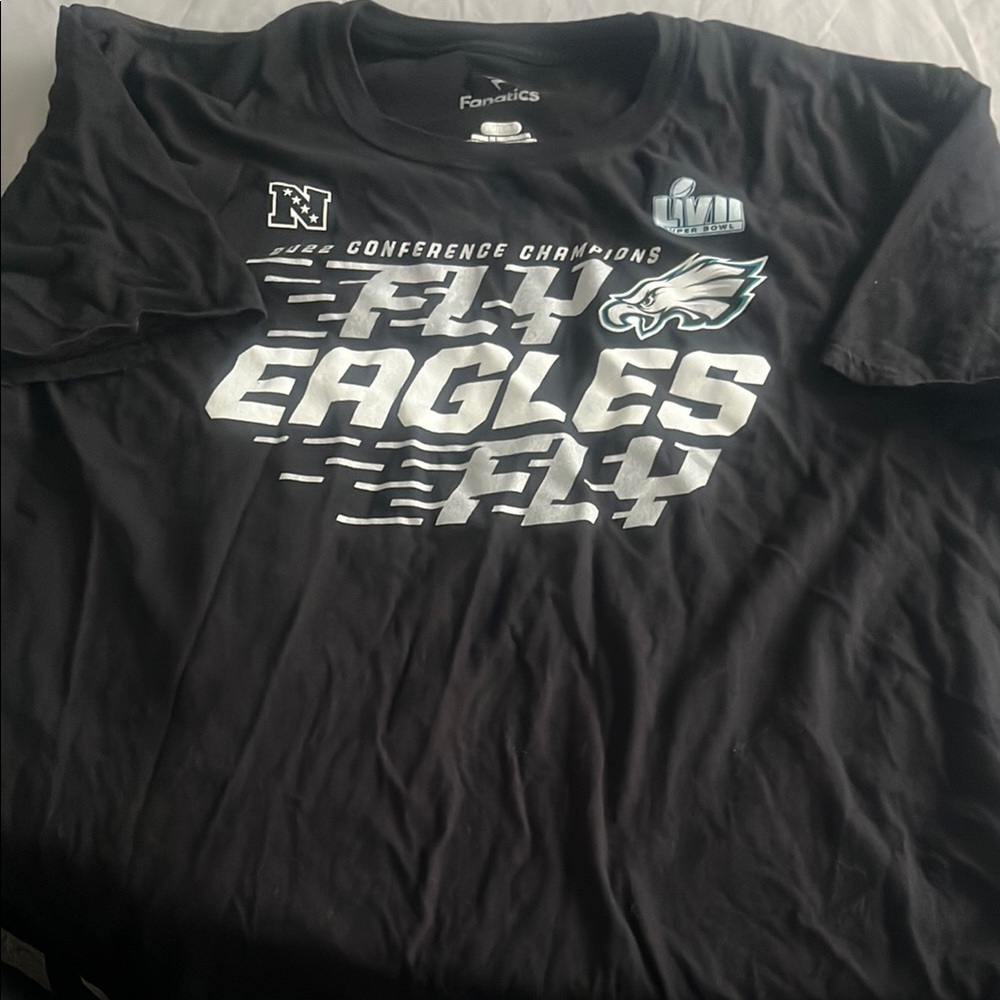Fanatics Black Eagles Short Sleeve Tee XL